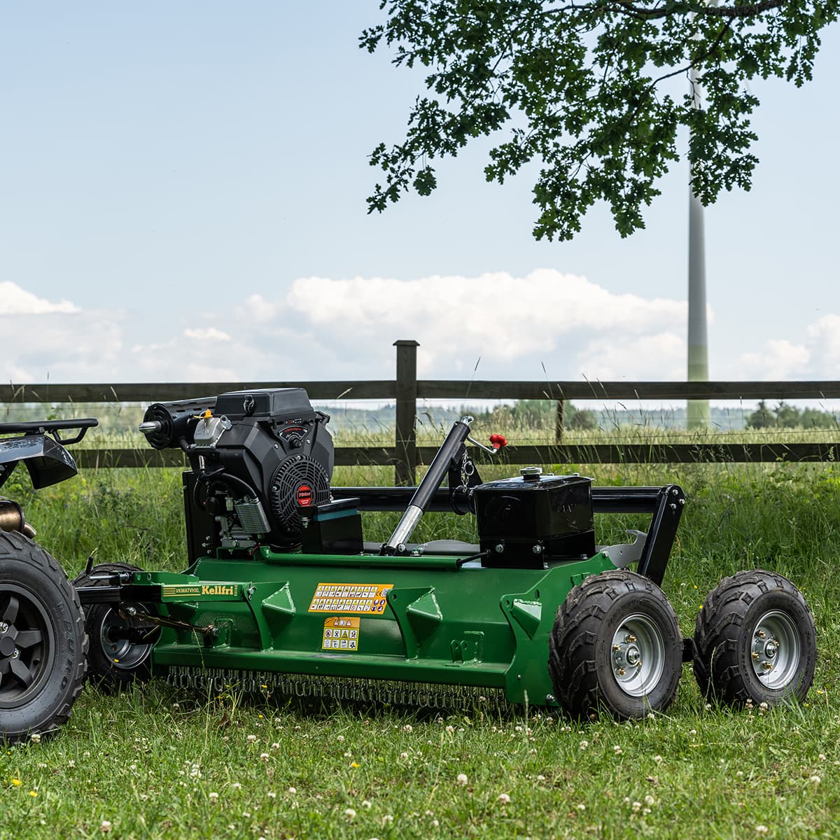 ATV flail mower XL with flap, 1,5 m, 25 hp | Kellfri